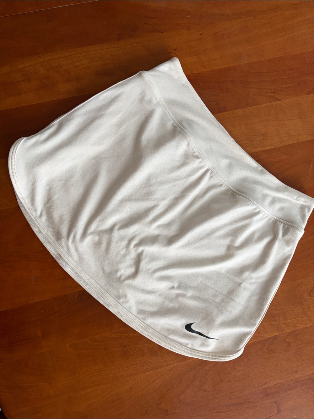 Nike White Women’s Athletic Skort with Black Swoosh